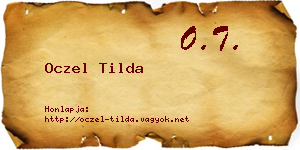 Oczel Tilda névjegykártya